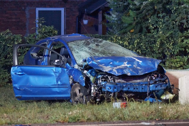 Wypadek w Skarszewie pod Kaliszem. Dwie osoby ranne