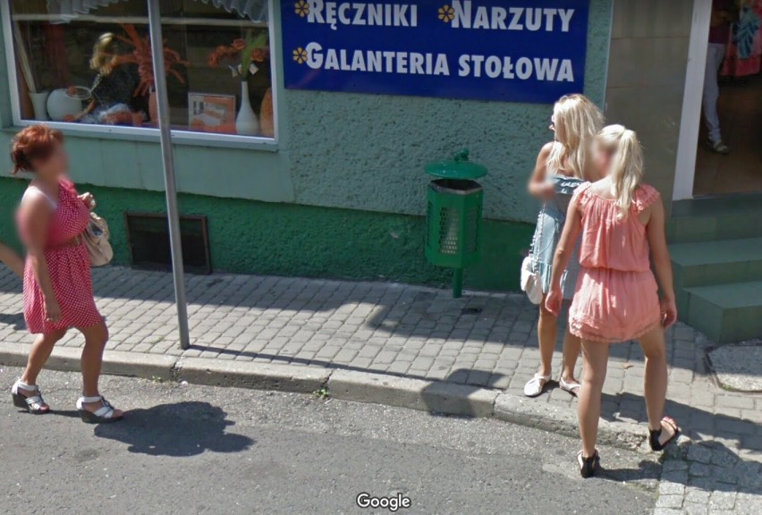 Mieszkańcy Wodzisławia Śląskiego przyłapani przez kamerę Google Street View