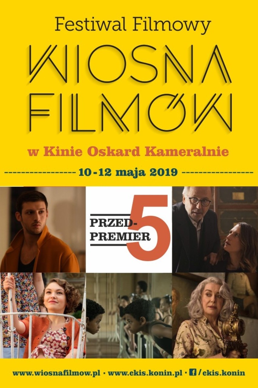 Festiwal Filmowy Wiosna Filmów po raz czwarty zagości  w  Koninie, w Kinie Oskard Kameralnie. 