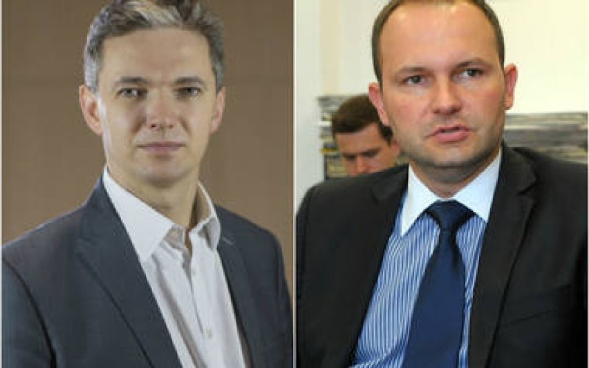 Adam Jarubas, kandydat na prezydenta RP (z lewej) i szef...