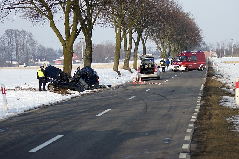 Śmiertelny wypadek w Sierzchowie koło Kalisza. Jedna osoba nie żyje. ZDJĘCIA