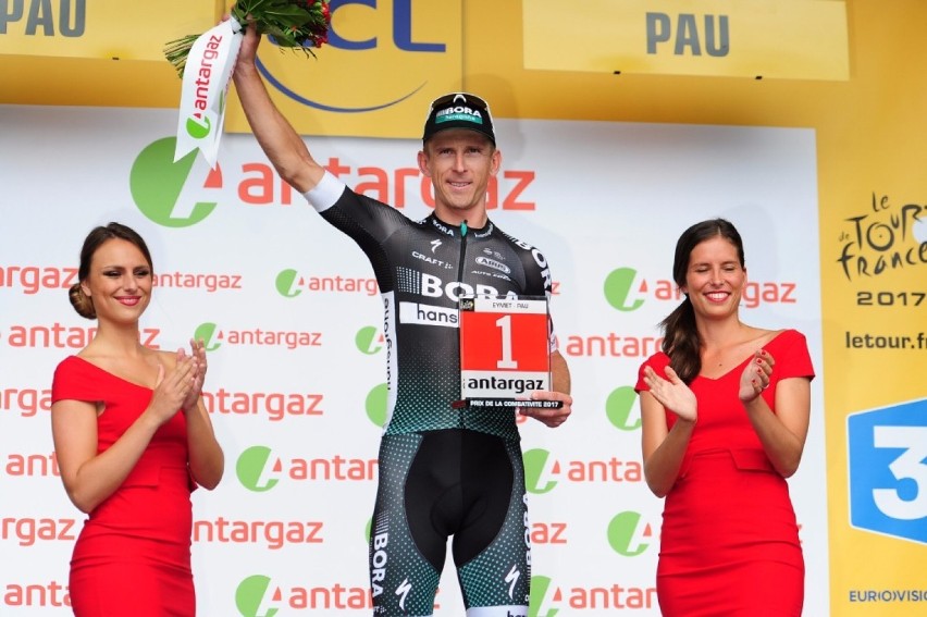 Strój Macieja Bodnara (BORA-hansgrohe) z Tour de France...
