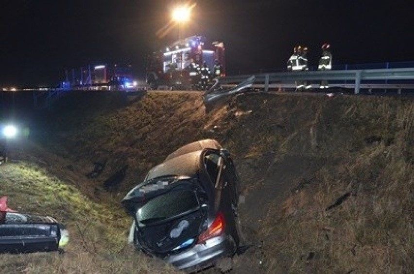Wypadek na S8 w Turzynie, 18.01.2020