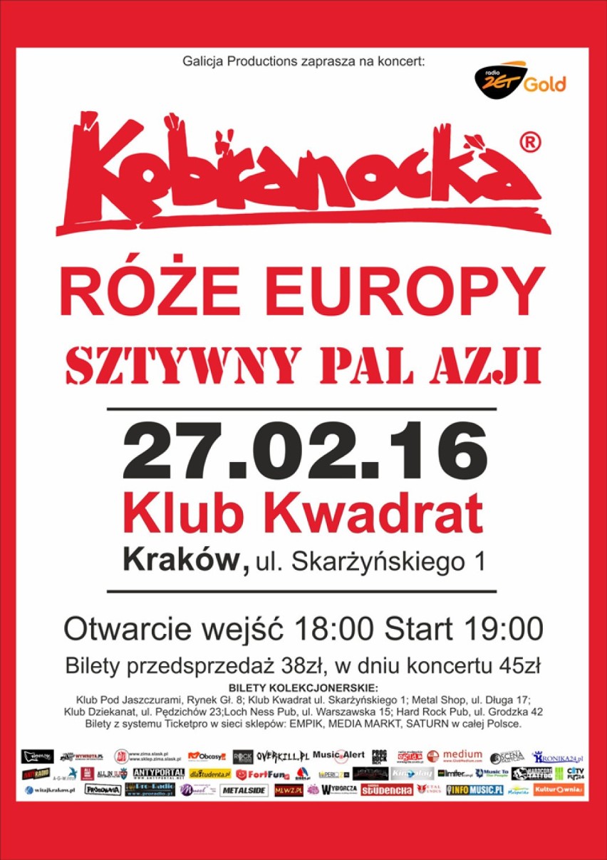27.02.2016r. godz. 19:00

Kobranocka – polski zespół rockowy...