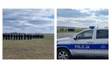 Policjanci z prewencji ćwiczyli na lotnisku w Kruszynie. Doskonalili umiejętności z zakresu musztry i działania pododdziałów [zdjęcia]  