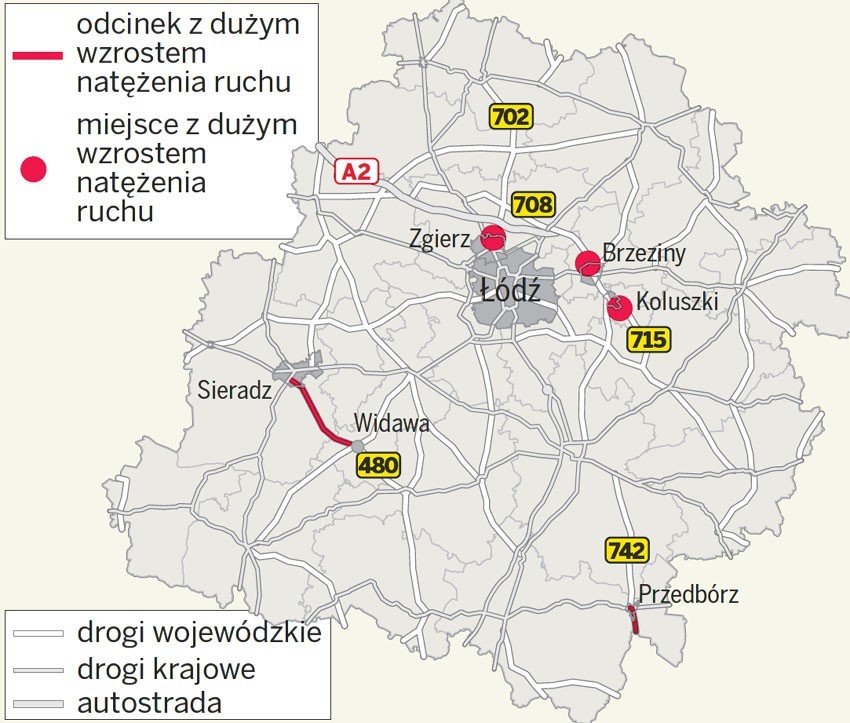 Zmierzono natężenie ruchu na drogach w Łódzkiem