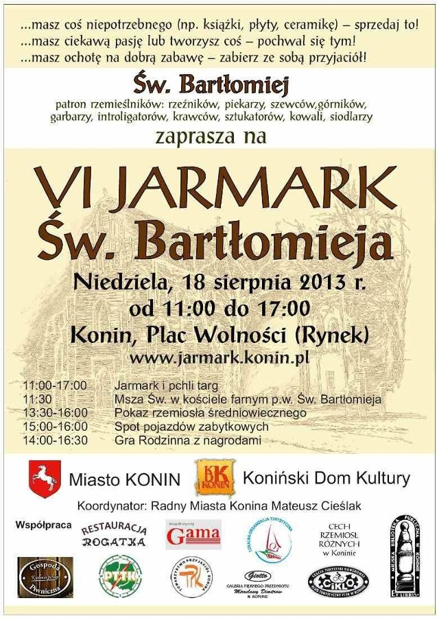 Jarmark św. Bartłomieja w Koninie