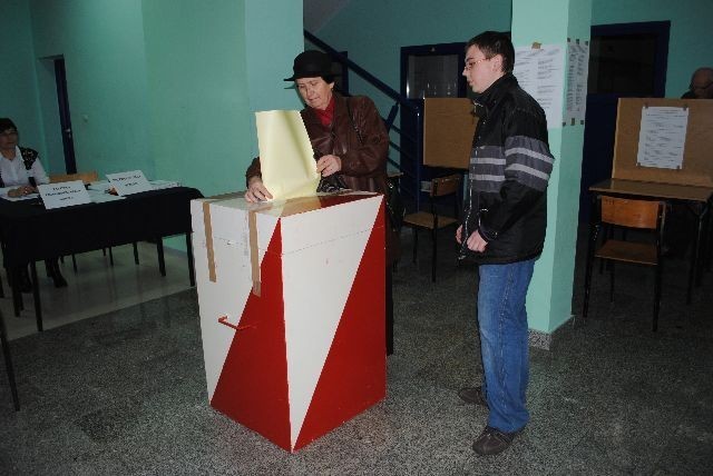 Alicja Różewicz głosowała w Myszkowie