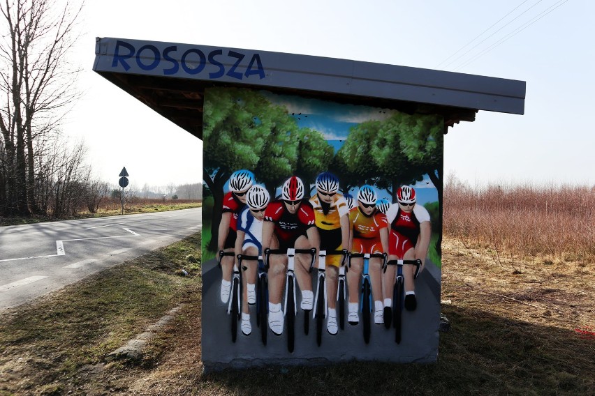 Malowane przystanki w gminie Sędziejowice ZDJĘCIA