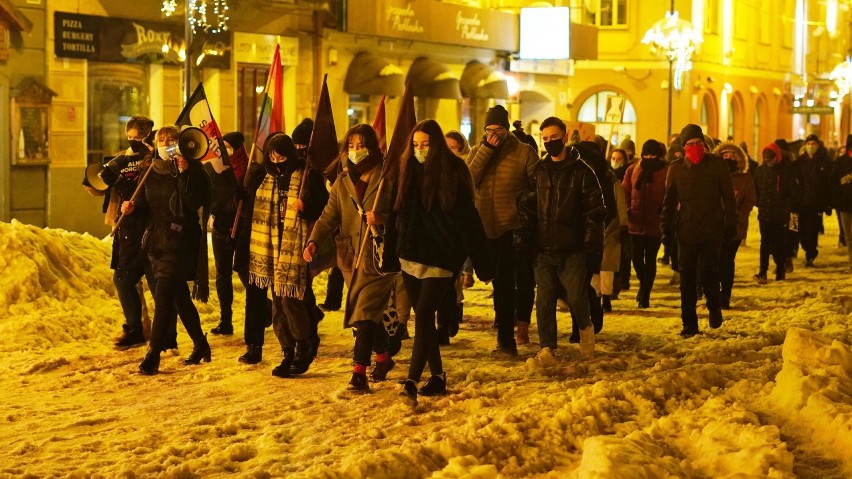 Protest kobiet w Białymstoku - 1 lutego 2021