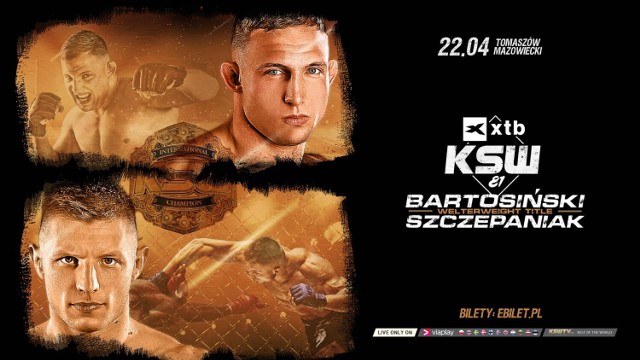 Gala XTB KSW 81 w Tomaszowie już 22.04.2023. Adrian Bartosiński i Artur  Szczepaniak zawalczą o pas kategorii półśredniej (do 77 kg) | Tomaszów  Mazowiecki Nasze Miasto