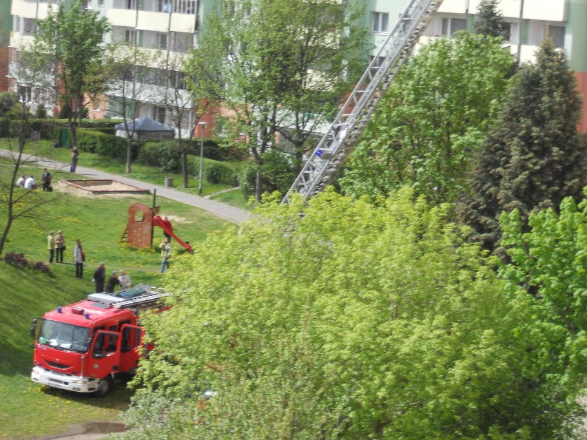 pożar 7.05.12 przy Żwirki i Wigury 3