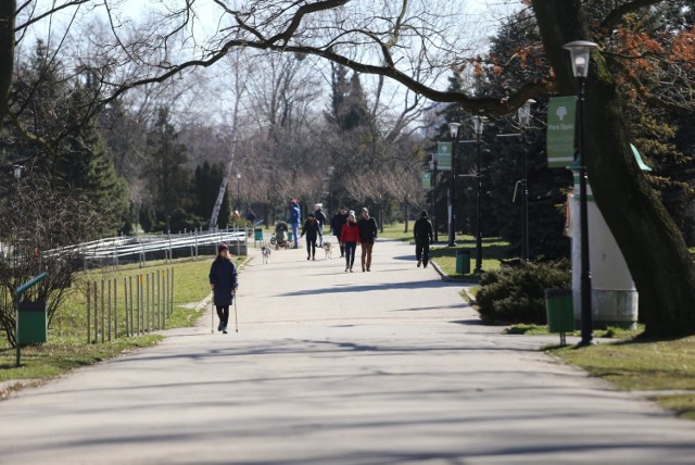 Park Śląski w niedzielę, 15 marca