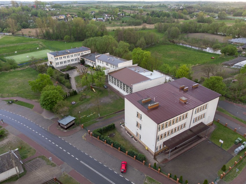 Chodel na zdjęciach wykonanych za pomocą drona