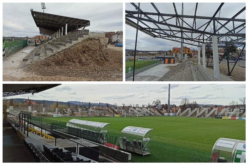 Stadion Sandecji Nowy Sącz nabiera kształtów. Ma być gotowy...
