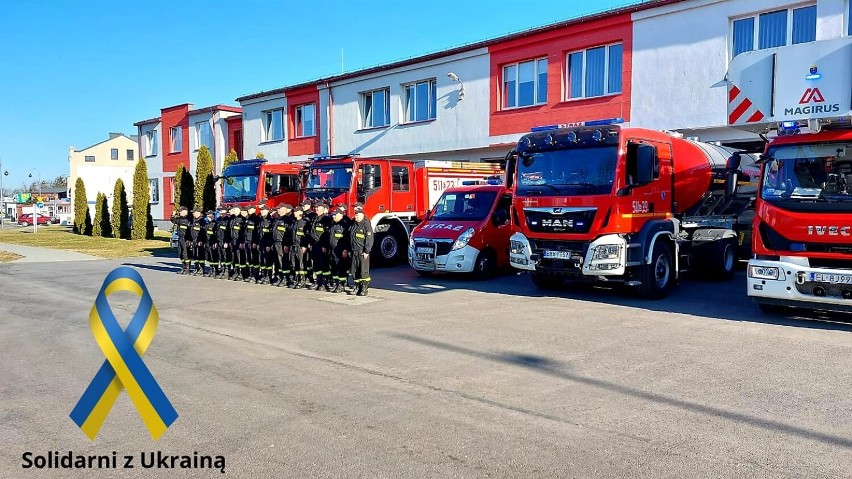 Strażacy z Radomska i powiatu uczcili bohaterskich ratowników Ukrainy