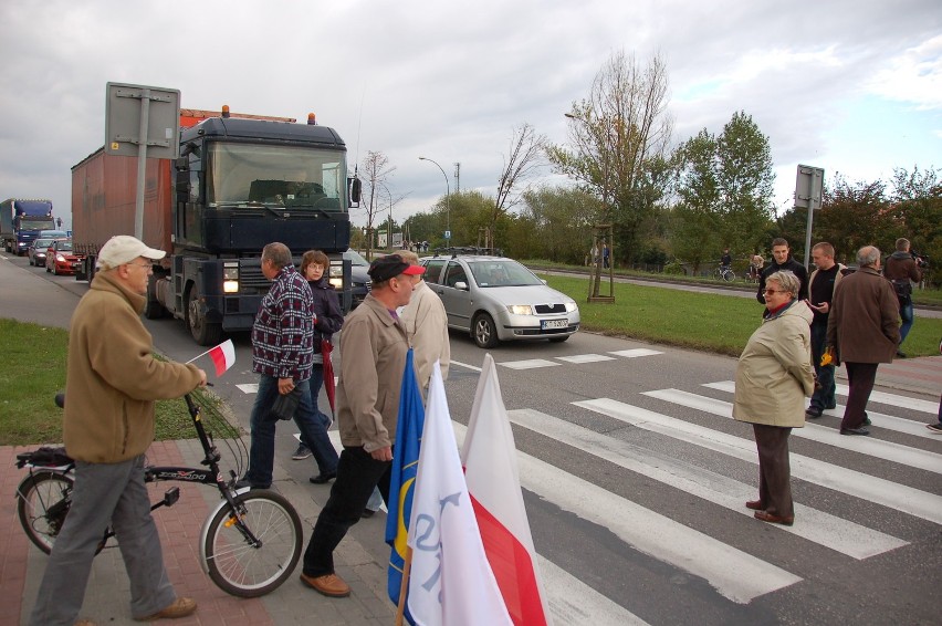 Blokada na al. Jana Pawła II w Tarnowie