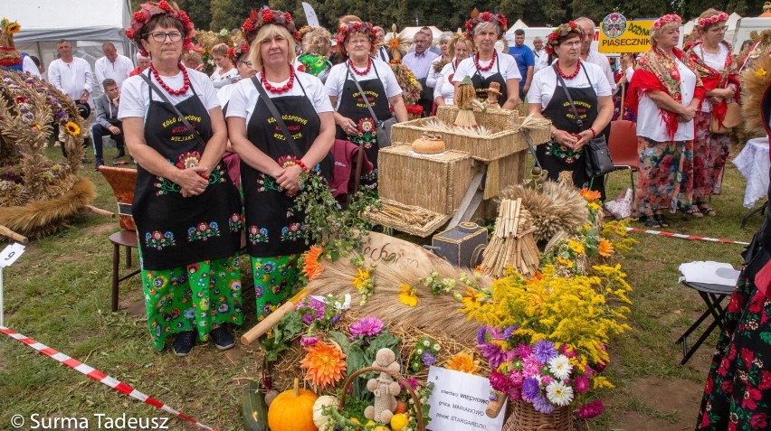 Agro Pomerania 2021. W Barzowicach odbyły się dożynki. Rozstrzygnięto konkurs na najpiękniejszy dożynkowy wieniec. ZDJĘCIA