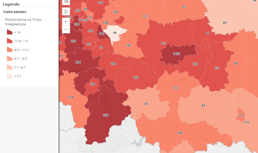 Chrzanów, Oświęcim, Wadowice, Olkusz. Nie żyje 12 osób z COVID-19, 669 nowych przypadków zakażenia koronawirusem w regionie