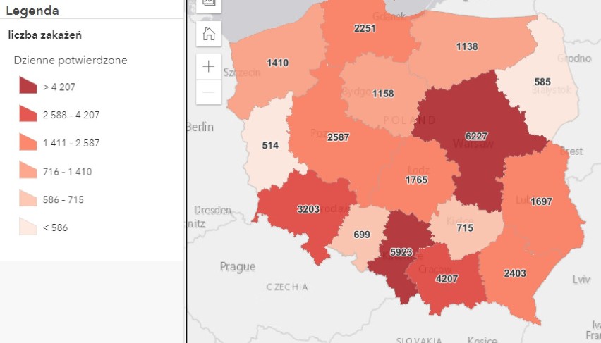 Chrzanów, Oświęcim, Wadowice, Olkusz. Nie żyje 12 osób z COVID-19, 669 nowych przypadków zakażenia koronawirusem w regionie