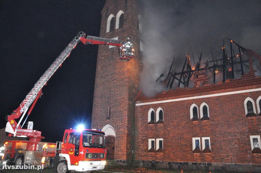 Ogromny pożar kościoła pw. św. Stanisława Biskupa w...