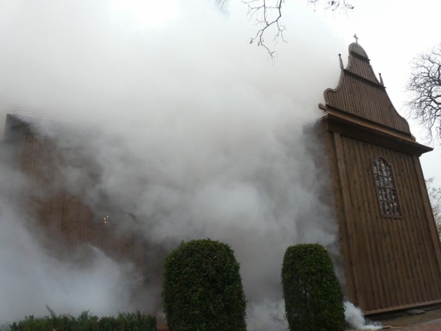 Pożar kościoła w Rossoszycy
