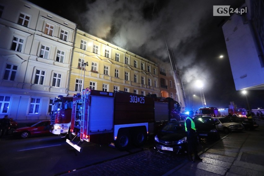 Pożar w Szczecinie przy ul. Kaszubskiej