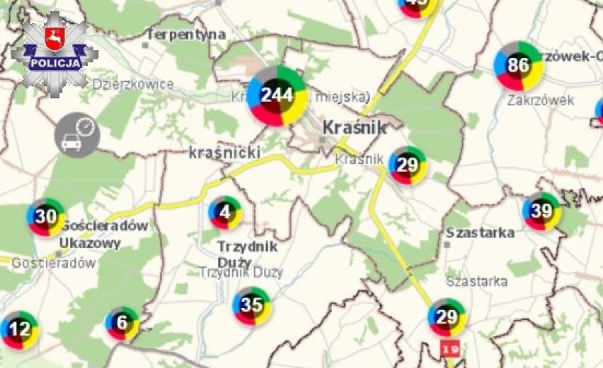 Powiat kraśnicki: Mapa zagrożeń oblegana. Ponad 800 zgłoszeń w ciągu roku