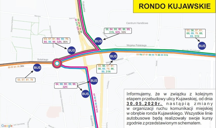 Zmieni się także lokalizacja przystanków autobusowych.