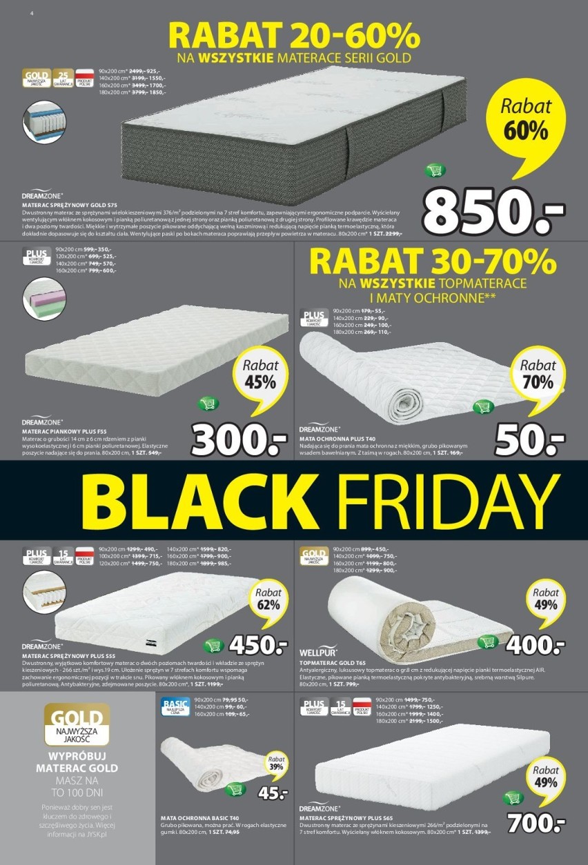 JYSK Black Friday 2018 WYPRZEDAŻE. Sprawdź okazje!