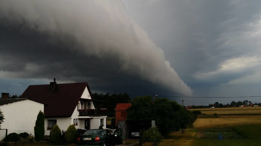 Burza nad Opolem i Opolszczyzną