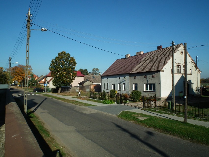 Wieś Zamęcin w gminie Choszczno