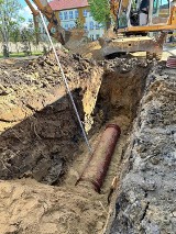 Finiszują  prace związane z rozbudową kanalizacji deszczowej w Błaszkach ZDJĘCIA