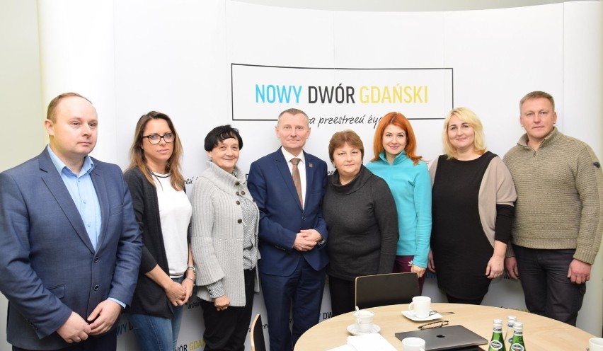 Nowy Dwór Gdański. Delegacja z miasta partnerskiego Sarny z wizytą  na Żuławach