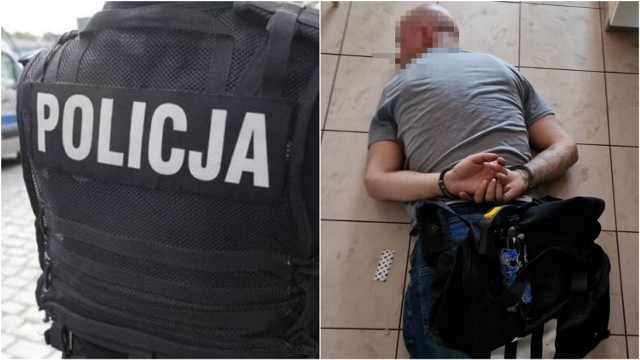 W akcji zatrzymania 35-latka z Krakowa brali udział brzescy kryminalni i funkcjonariusze do zwalczania przestępczości narkotykowej komendy wojewódzkiej policji.