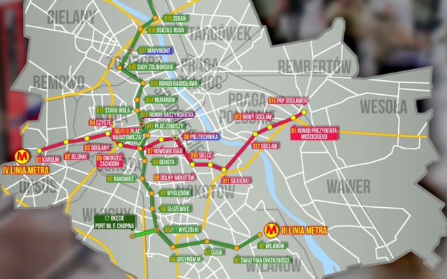 W Warszawie powstaną dwie nowe linie metra? Powstały już dokładne plany. To wizja Patryka Jakiego