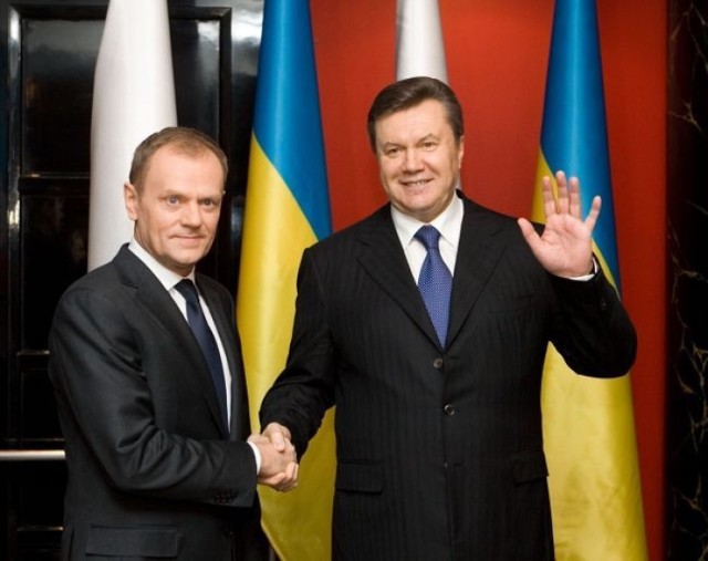 Janukowycz i Tusk