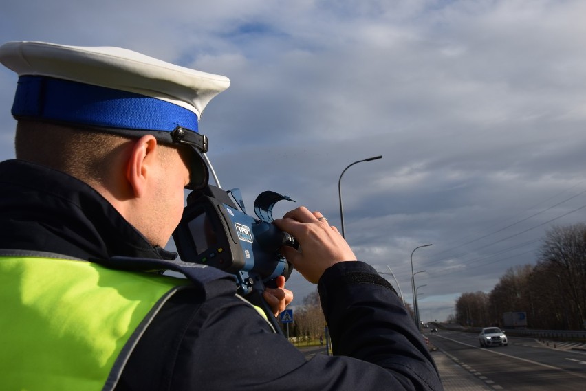 Prędkościomierz laserowy w tyskiej policji