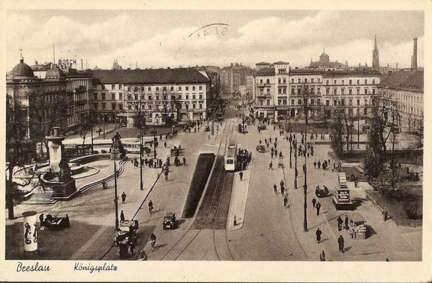 Zobacz, jak wyglądała fontanna na pl. Jana Pawła II i jej okolice w czasach Breslau (UNIKATOWE ZDJĘCIA)