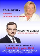 Beata Kempa i Zbigniew Ziobro przyjadą do Oleśnicy