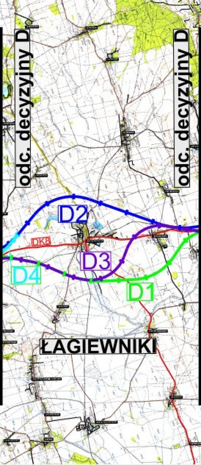odcinek decyzyjny D – od km 81+070 (okolice miejscowości...