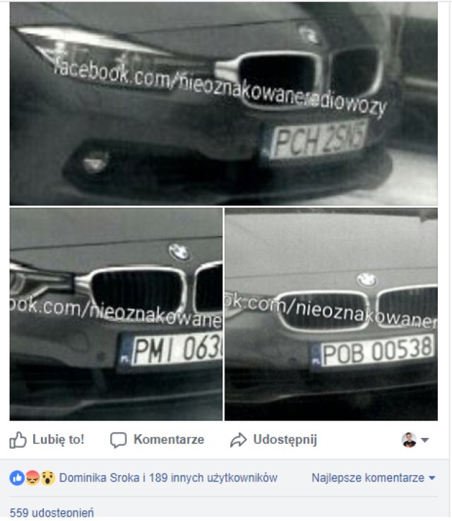 Nioznakowane radiowozy Policji w Wielkopolsce