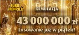EUROJACKPOT WYNIKI 21.12.2018. Losowanie loterii Eurojackpot 21 grudnia 2018. Do wygrania są 43 mln zł [wyniki, zasady]