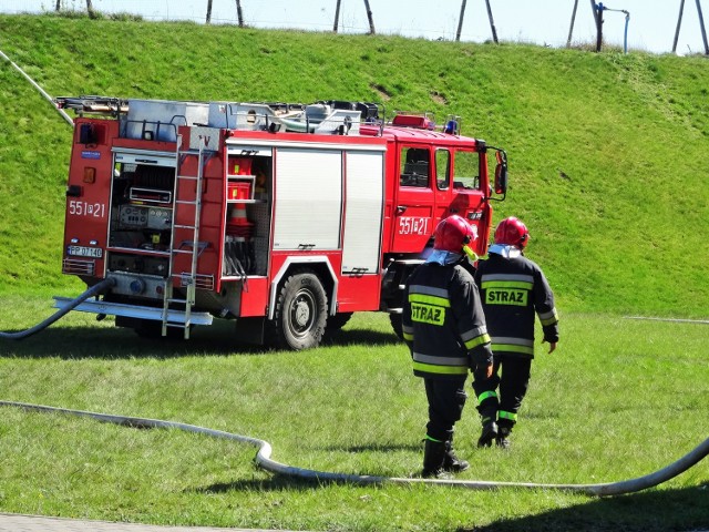 Pożar wysypiska śmieci w Kłodzie