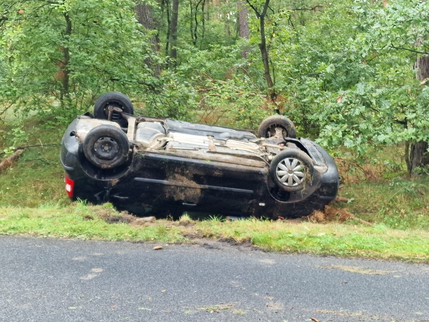 Dachowanie volkswagena w gminie Brześć Kujawski