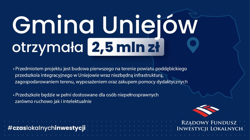 Ponad 5 mln zł trafi do powiatu poddębickiego z Rządowego Funduszu Inwestycji Lokalnych. Na jakie zadania?