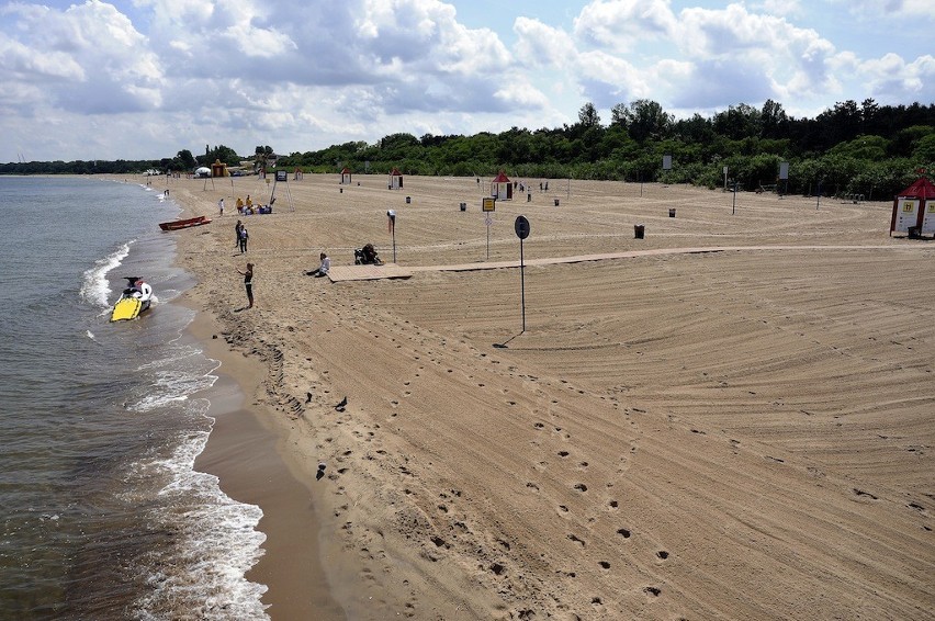 Plaże w Gdańsku w czasie Euro 2012: Jest bezpiecznie i cicho
