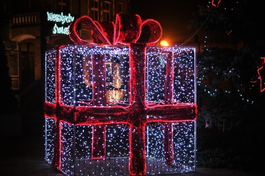 Iluminacje świąteczne w Pakości [zdjęcia]