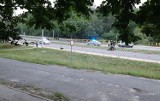 Motocyklista koziołkował na Szosie Kisielińskiej w Zielonej Górze, na wysokości os. Pomorskiego