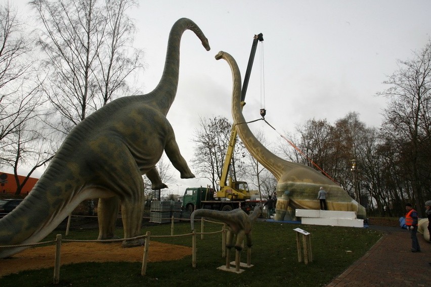 Dinozaury w parku Wrocławskim
